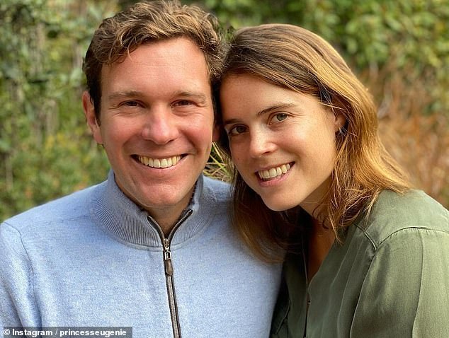 Eugenie posted this make-up free picture in November 2020 to celebrate ten years of being together with her husband Jack Brookshank