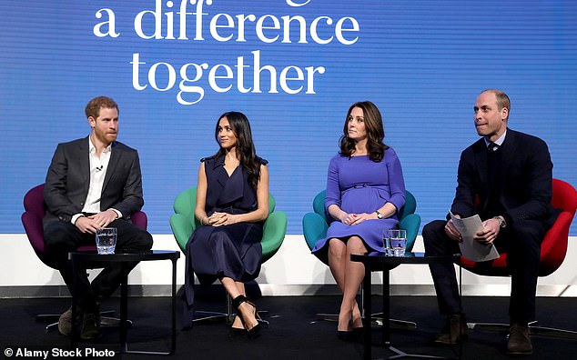 Meghan's politics were visible when she sole most of the headlines when she waded into the #MeToo movement at her and Harry's first-ever joint event with Prince William and Kate Middleton in February 2018