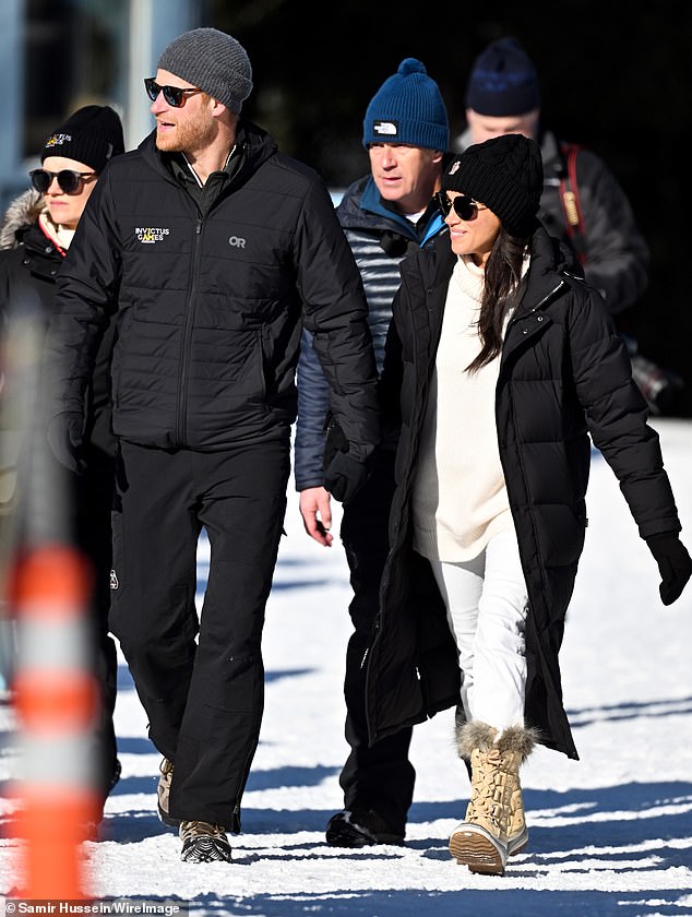 Prince Harry, Duke of Sussex and Meghan, Duchess of Sussex attend a Family and Friends Tubing event