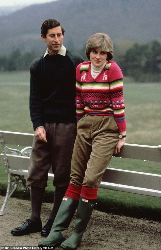 An insider revealed that the late Princess of Wales hated Balmoral despite growing up in nature and coming from a family who enjoyed hunting and fishing. Pictured, Charles and Diana at Balmoral before their wedding