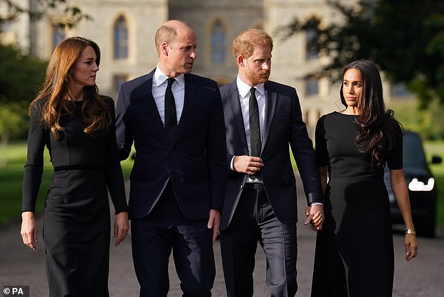 The Prince said he thought it might be a 'sign' and even pondered about resurrection. He and Meghan are seen at her funneral