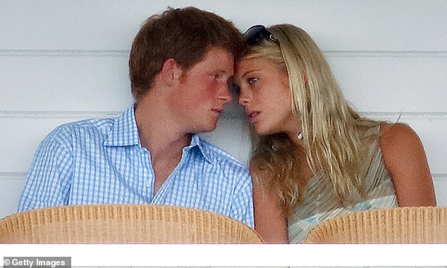 Prince Harry and Chelsey Davy pictured together in the Royal Box at Guards Polo Club in 2006