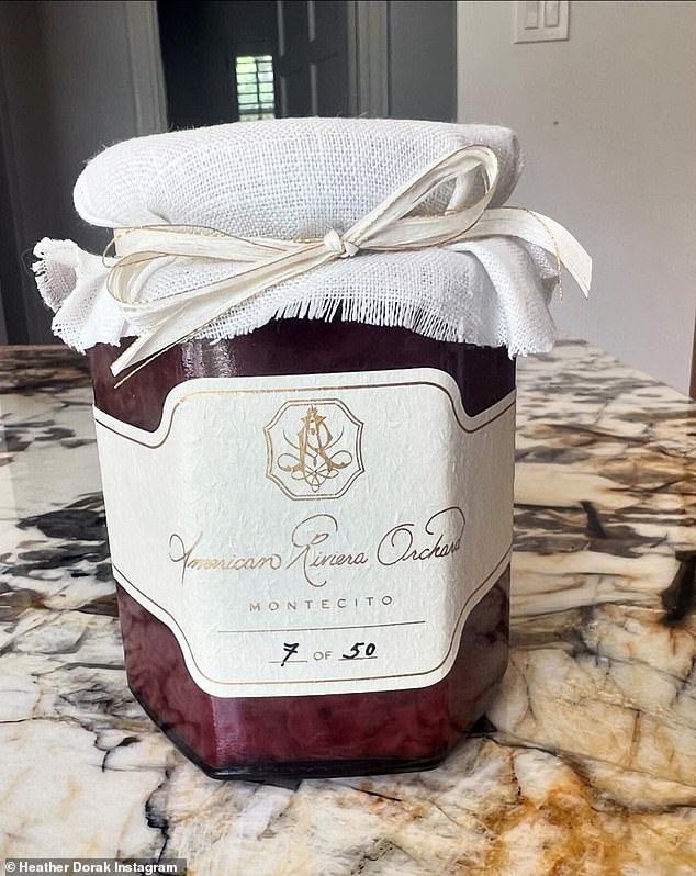 The jam that Meghan shared with celebrity pals. Labelled with Meghan's elegant calligraphy, topped with a delicate ribbon tied in a bow, was the embodiment of home-made elegance and gourmet luxury that she is desperate for her lifestyle brand to project