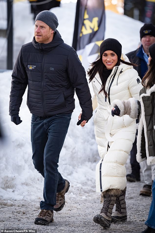 The Duke and Duchess of Sussex at the Hillcrest Recreation Centre during the 2025 Invictus Games in Vancouver, Canada