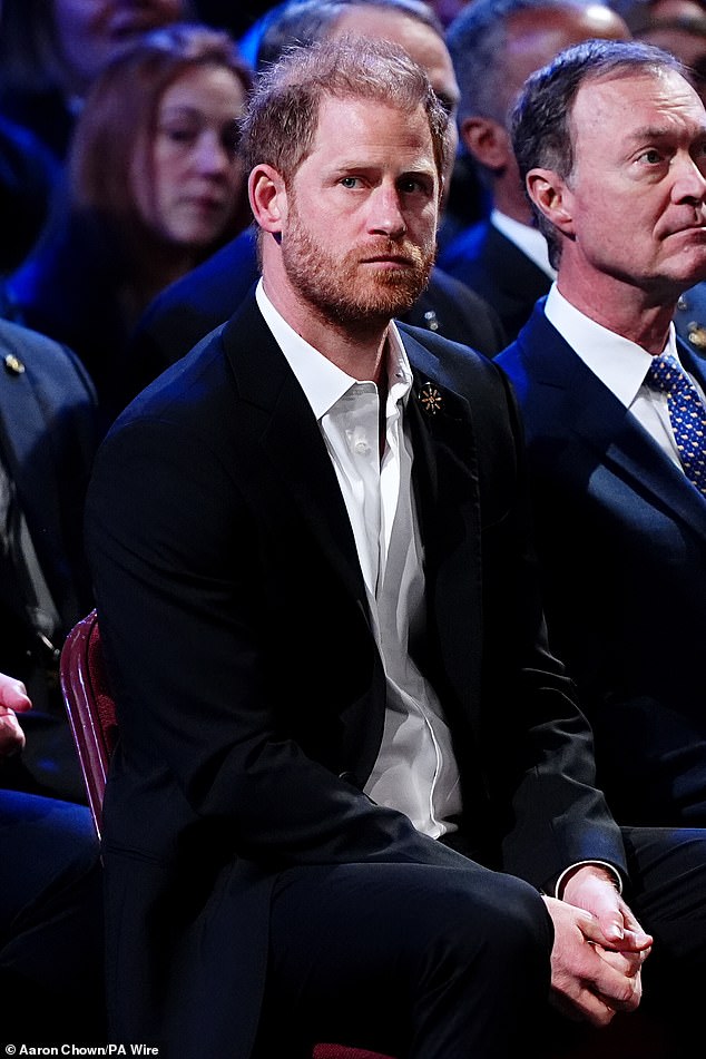 Harry - pictured - also took time to honour the four First Nations on whose land the games had taken place