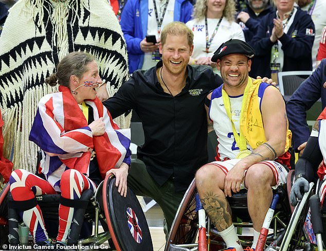 Prince Harry at the Bronze & Gold Wheelchair Rugby Finals during Day 7 of the Invictus Games