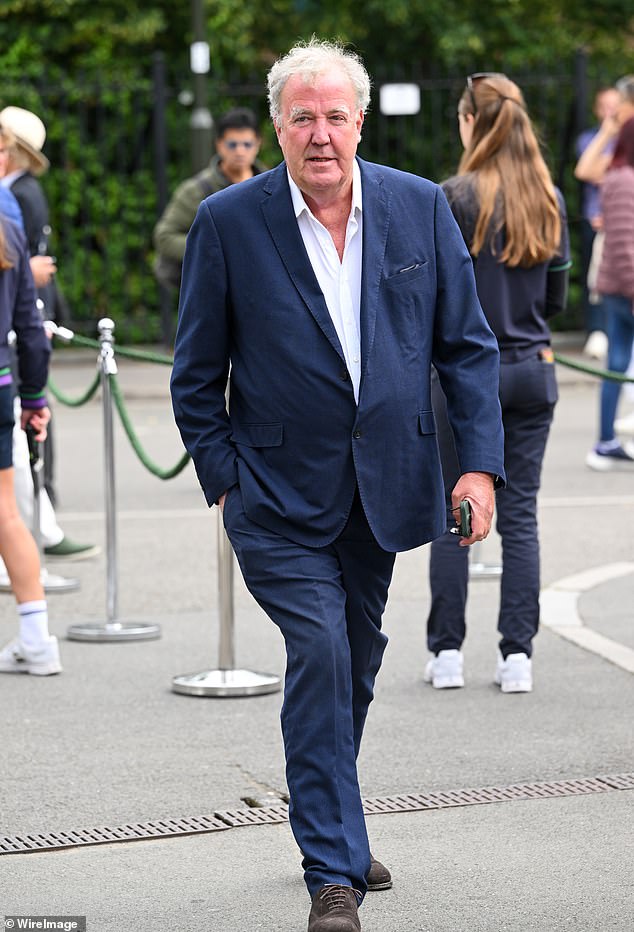 Jeremy Clarkson (pictured) slammed Meghan Markle again over her 'stupid' and 'unroyal' baby shower which she held before giving birth to Archie