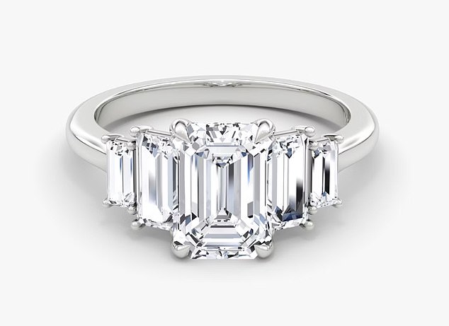 Vrai - an LA-based label backed by Leonardo DiCaprio - sells a similar exquisite five-stone heirloom ring, from £1,444