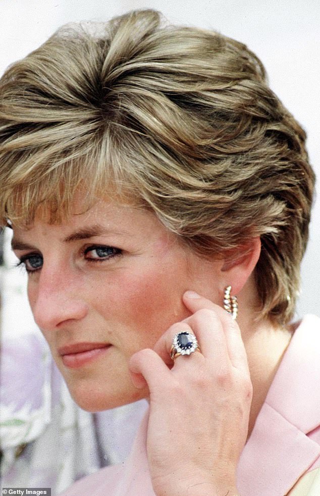 Kate was given Princess Diana's engagement ring, a 12-carat Ceylon sapphire surrounded by fourteen diamonds