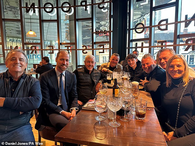 And earlier this year Prince William surprised day drinkers as he popped in for a pint at Wetherspoons on his way back from an official engagement this afternoon (Pictured January, 15)