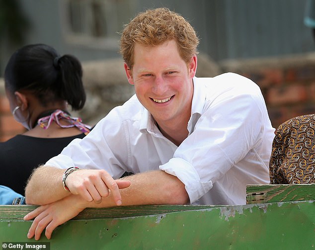 Back in 2012 (pictured) Harry had a thick crop of ginger hair, which appears to run in the Spencer line