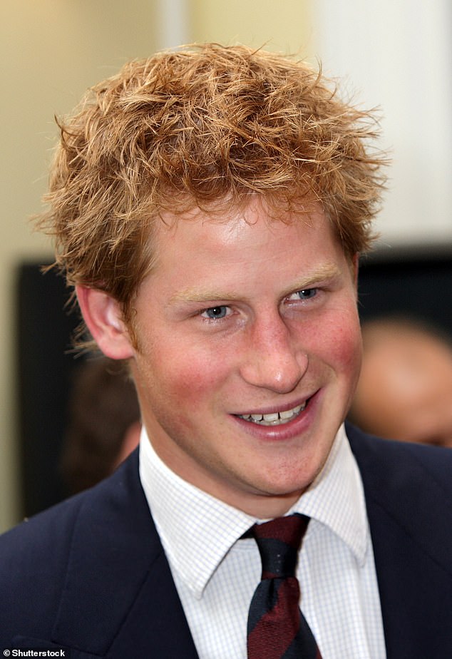 Harry, with his hair in a tousled style, attending a MapAction charity reception in London in 2007