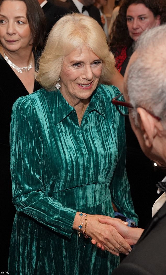 Camilla has been an avid collector of Van Cleef jewellery for years, with the 'Vintage Alhambra' bracelet, priced at £4,800, being a particular favourite