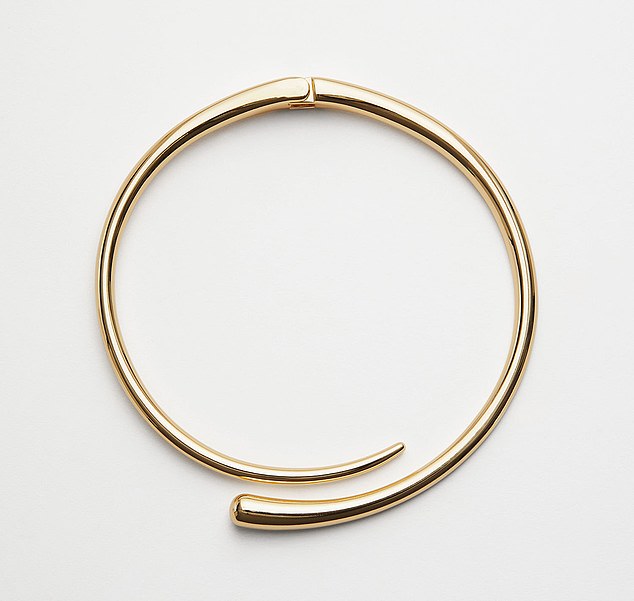 This £37 & Other Stories choker is cast from polished metal in a sculptural shape that sits flat against the collarbone