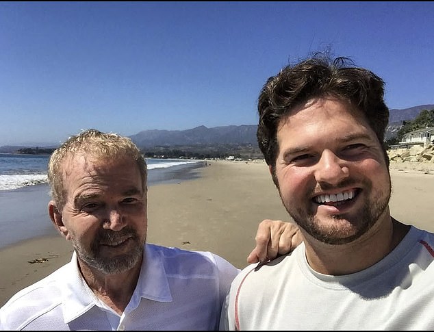 In the letter, exclusively obtained by DailyMail.com, Carl's son, Chart Westcott (pictured with his dad in 2023), detailed his family's concerns regarding Perry's performance, writing that it feels 'at odds with the event's mission to honor veterans'