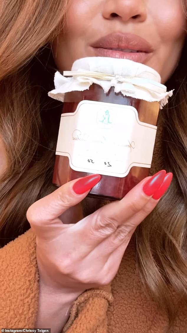 Meghan ¿soft launched¿ her American Rivera Orchard brand on Instagram last year and sent hand-labeled samples of her strawberry jam to friends including actress Mindy Kaling, model Chrissy Teigen (pictured) and Kardashian matriarch Kris Jenner.