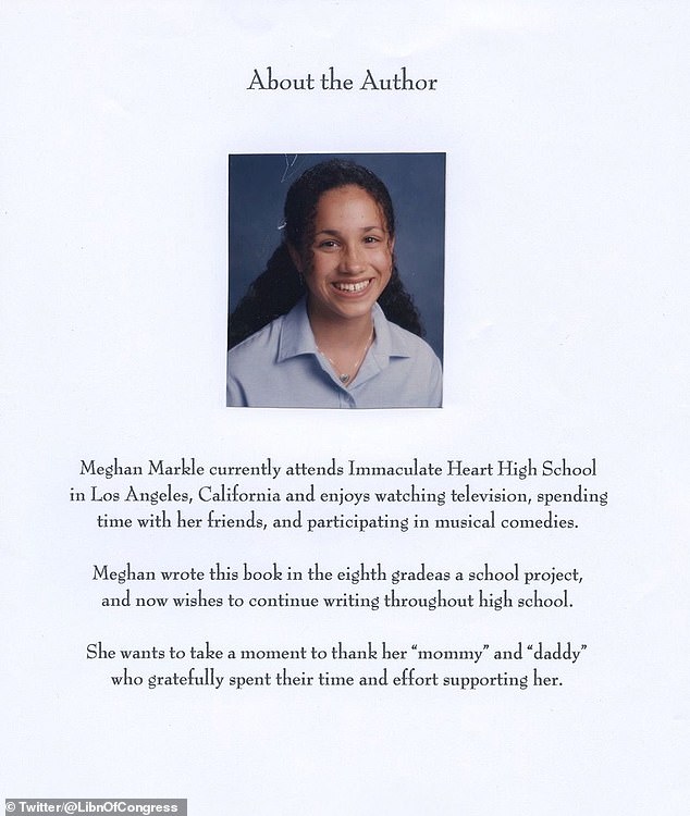 At the back of the book in a message about the author it revealed she wrote the piece as part of a school project