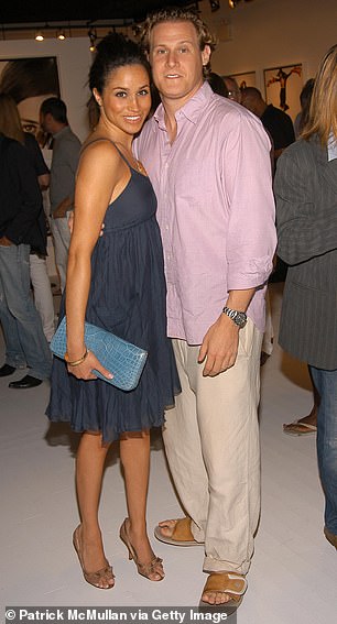 Meghan Markle and her ex-husband Trevor Engelson, who were married between 2011 and 2014. Pictured together in 2006