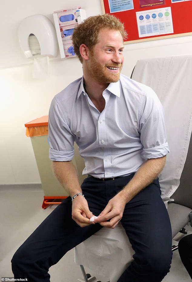 Prince Harry visits an NHS clinic to promote the importance of getting tested for HIV on July 14. He still seemingly had a smile on his face from when he met Meghan 11 days before