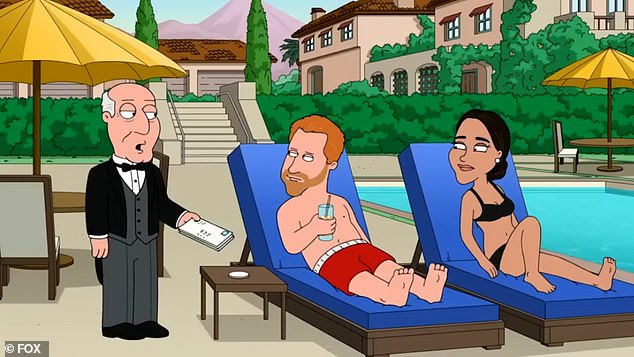 Harry and Meghan were also the target of Family Guy in 2023