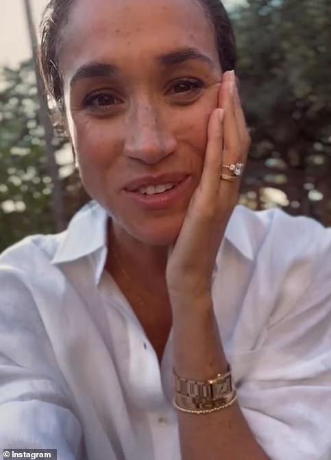 On Monday Meghan announced she has rebranded American Riviera Orchard as 'As Ever' in an Instagram video filmed initially