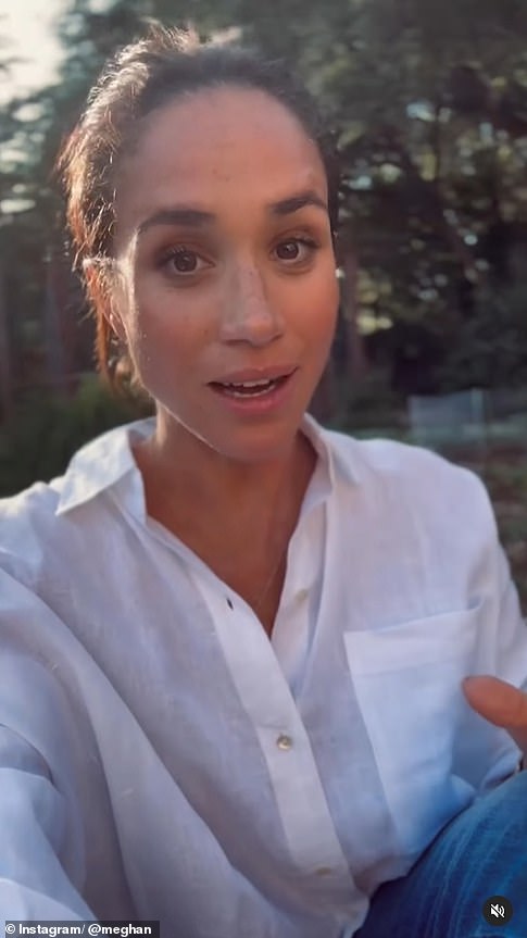 The Duchess of Sussex (pictured in a recent Instagram video), 43, signed with the William Morris Endeavor (WME) in 2023