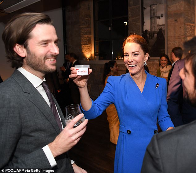 Mr Knauf is pictured with the Princess of Wales during a visit to Scotland in 2021