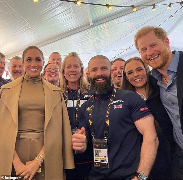 Meghan wrapped up in Ralph Lauren's 'Leonarda' cashmere coat at the 2022 Invictus Games in The Hague, Netherlands