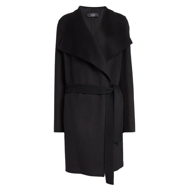 Joseph's 'Lisa' cashmere coat was spotted on Meghan as she enjoyed a date with Harry at London's Soho House in February 2017