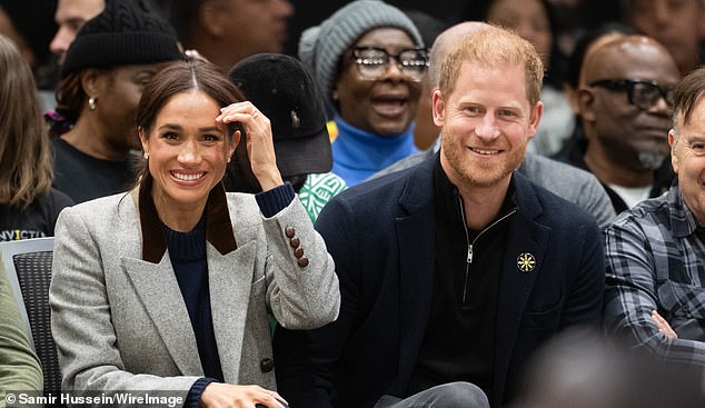 The Duke and Duchess of Sussex at the Invictus Games in Vancouver this month