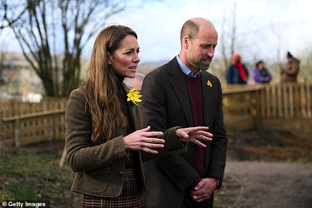 The royals looked engaged in the conversation at Meadow Street Community Garden and Woodland