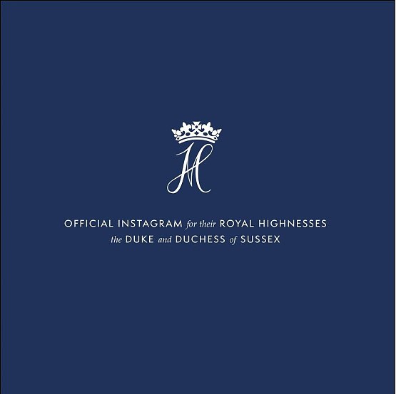 The royal insignia was used by the Duke and Duchess of Sussex when they set up their own royal Instagram