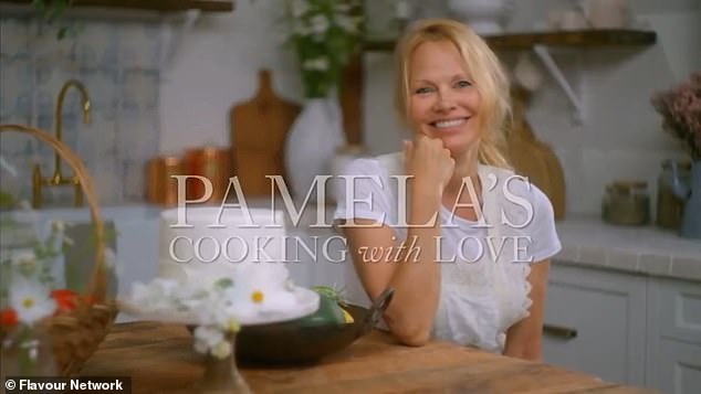 Pamela Anderson's new cooking show (pictured) launched earlier this week to much fanfare online