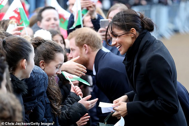 Meghan's first visit to Wales in 2018 was seen as an early sign that she was prepared to break the Royal Family's rules