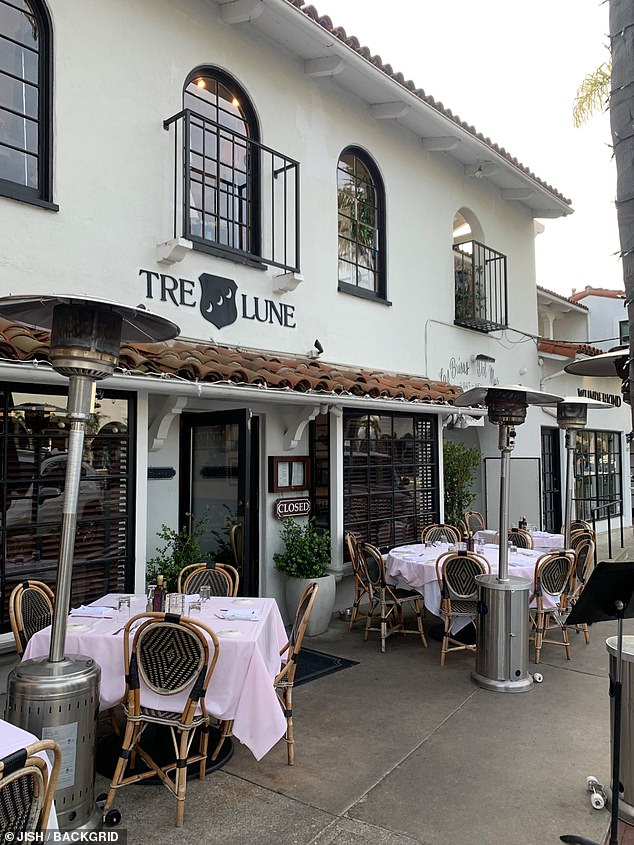 The Italian restaurant Tre Lune is not far from the Duke and Duchess's Montecito home