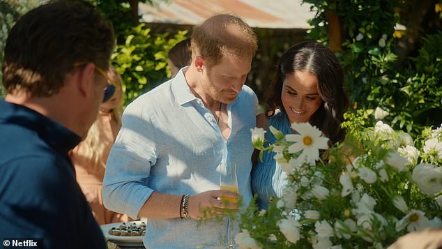 Prince Harry tells his wife Meghan: 'Well done. You did a great job.' in the new Netflix show