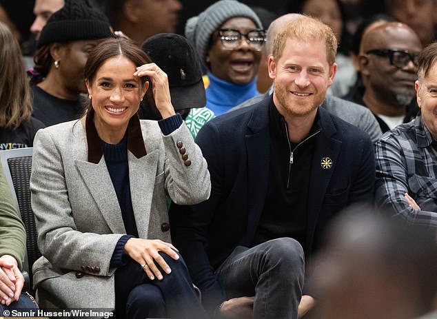 In a teaser for the appearance, Markle revealed the six word vow Prince Harry made to her when they first started dating in 2016 - pictured last month