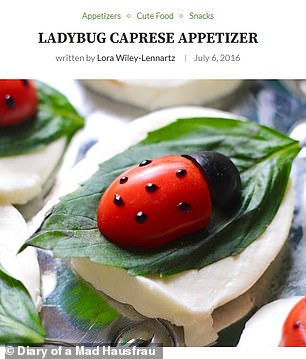 In Meghan makes a 'Ladybug'-themed appetiser. However, viewers noted that recipes for the dish have been around since 2015 on dozens of food blogs and Pinterest pages