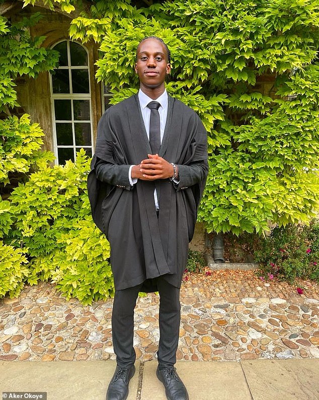 Now a star student at Cambridge who hopes to take up an acting career after he finishes his BA in Education, Policy and International Development, Aker says he still has an 'admiration' for the Montecito-based royal