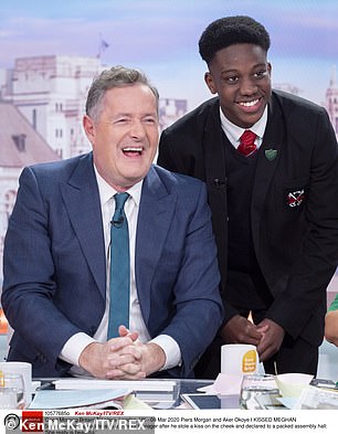 Piers Morgan and Aker Okoye on 'Good Morning Britain'