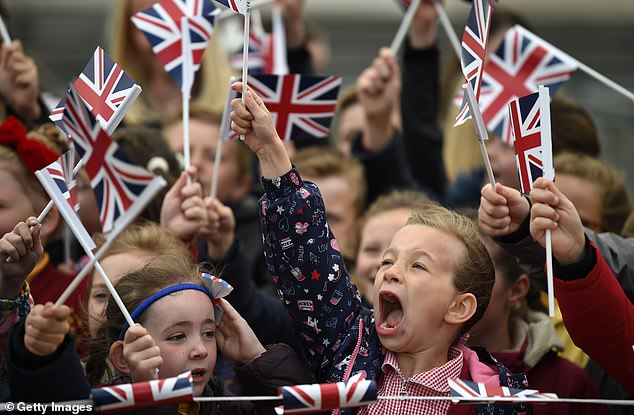 The UK was still gripped by Meghan-mania during the visit, as thousands of well-wishers turned up to see the newly minted Duchess