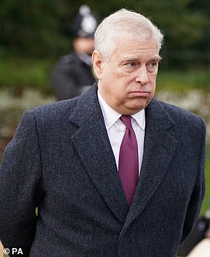 Only 36 per cent of Americans hold a negative view of Prince Andrew - who was connected to convicted paedophile Jeffrey Epstein