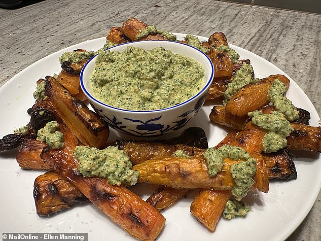 Ellen decided the recipe overall was easy to follow and she found herself enjoying the result, adding that if you didn't have the time you could skip the roasted carrots