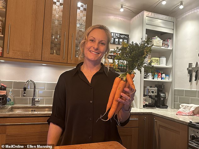 Ellen Manning (pictured) tackled carrot top pesto first because it seemed the most straightforward but was frustrated with the vague instructions and measurements