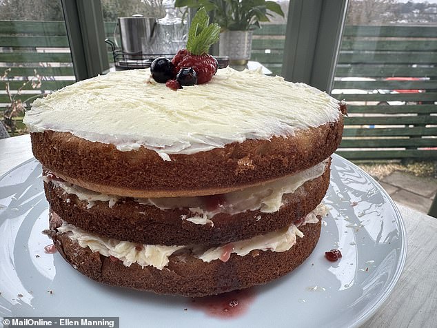 Ellen's verdict: 'The finished article is actually pretty good - and while my styling and decoration may not be by the book, the cake itself tastes great. Another win'