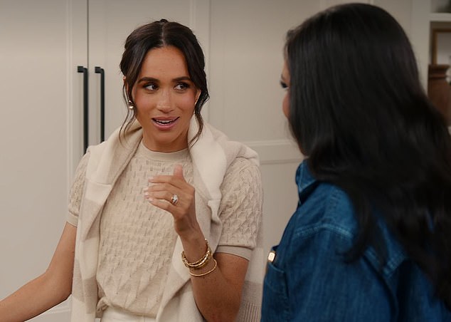 'It's so funny you keep saying Meghan Markle, you know I'm Sussex now,' Meghan stated on her new cooking show, as Mindy looked confused