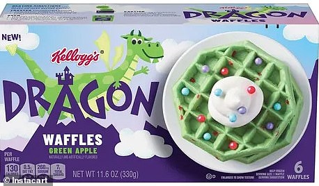 Although clearly different to the above in shape, Meghan's 'for the kids' waffles have been compared to these Kellogg's one