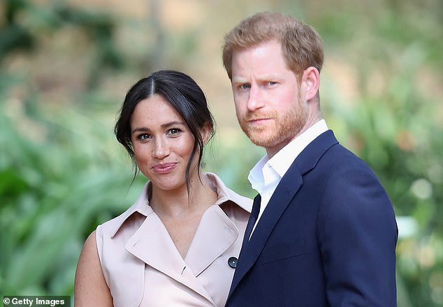 Harry and Meghan in 2019 during a royal tour of South Africa. A source claimed the Sussexes reigned over a 'really toxic environment' which saw colleagues shaking before meetings with the Duchess of Sussex