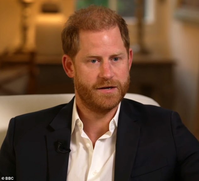 A source told Hello that Harry 'picks battles with everybody' following his interview with the BBC earlier this month (pictured)
