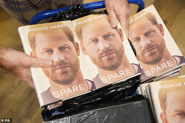 Harry claimed that his autobiography (pictured) has made it difficult for some members of the Royal Family to forgive him